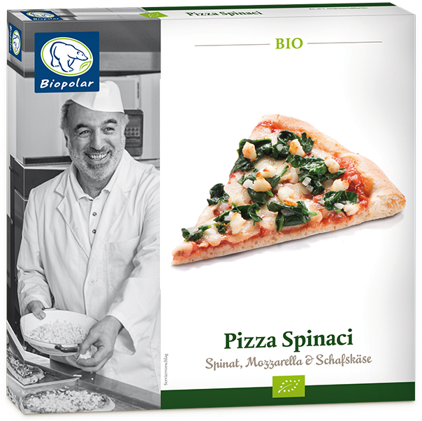 Neapolitanische Pizza Spinaci