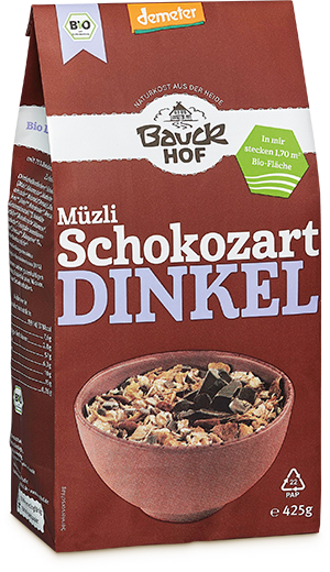 Dinkel-Müzli Schokozart