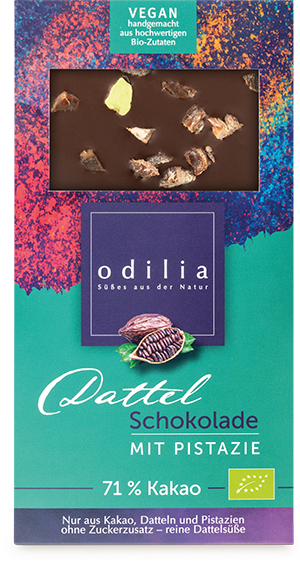 Dattel-Schokolade mit Pistazie