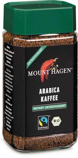 Arabica Instant-Kaffee, entkoffeiniert