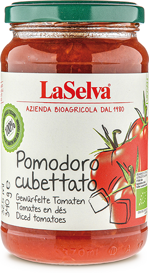 Pomodoro cubettato, gewürfelte Tomaten