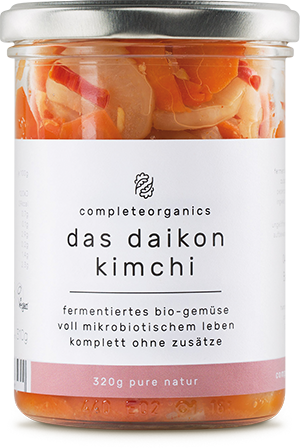 Das Daikon Kimchi Fermentiertes Gemüse