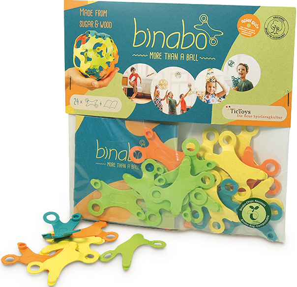 Binabo Konstruktionsspiel – 24 bunte Chips – Starterset