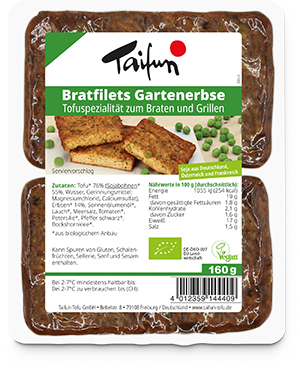 Tofu Bratfilets Gartenerbse