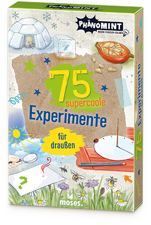 Karten-Box: PhänoMINT – 75 supercoole Experimente für draußen