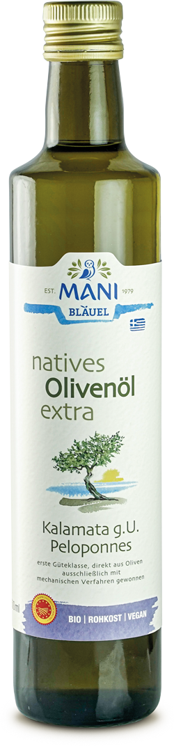 Natives Olivenöl extra – Kalamata g. U. Peloponnes