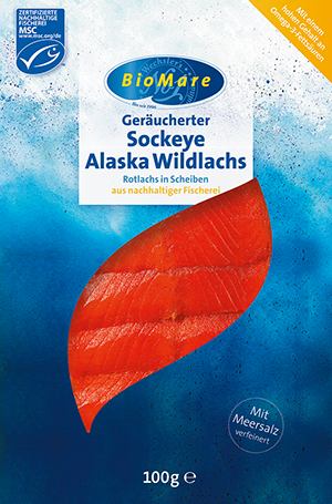 Sockeye Alaska Wild-Lachs Geräuchert