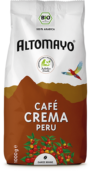 Café Crema Peru ganze Bohne
