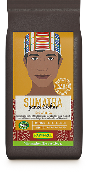 Heldenkaffee Sumatra, ganze Bohne