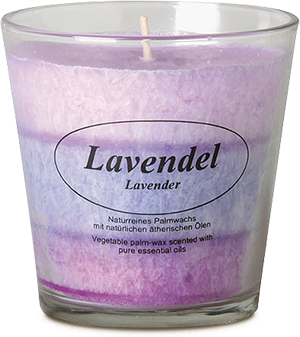 Duftkerze Lavendel im Glas