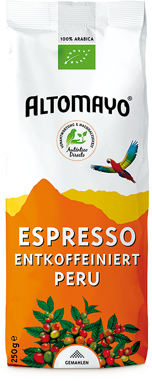 Organic Espresso entkoffeiniert, gemahlen