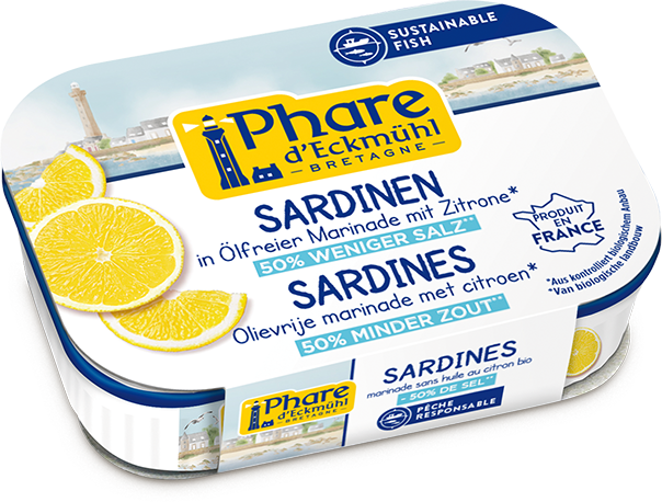 Sardinen in ölfreier Marinade mit Zitrone (salzreduziert)