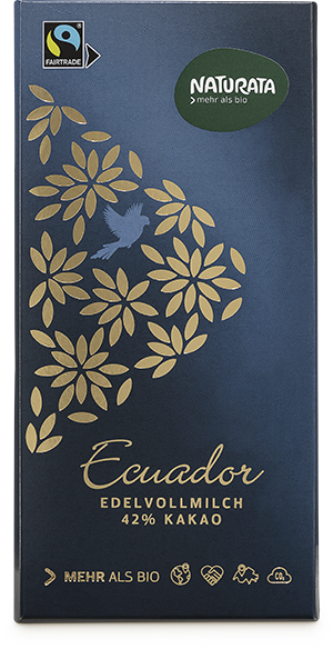 Edel-Vollmilch-Schokolade Ecuador 42 % Kakao