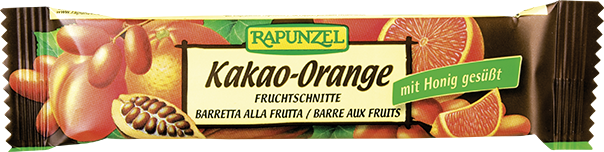 Fruchtschnitte Kakao-Orange